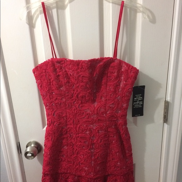 BCBGMAXAZRIA Marina Rose Dress in RioRed